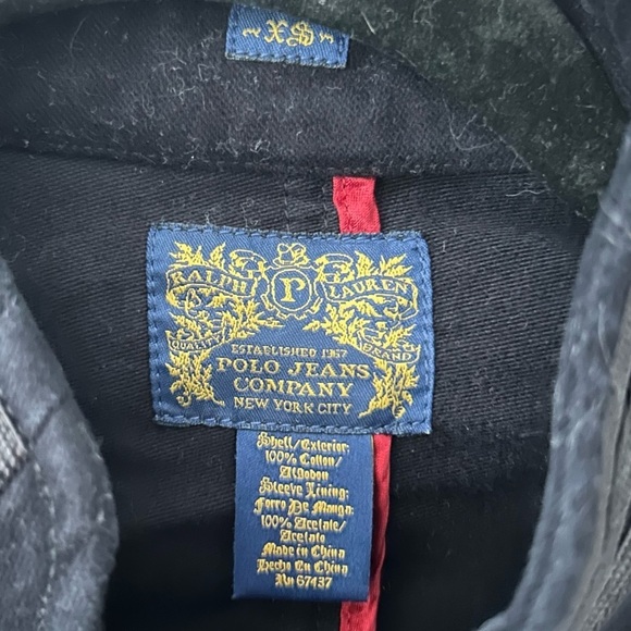 Vintage Ralph Lauren POLO Jeans Co Military Crop Blazer Size XS - Picture 8 of 10